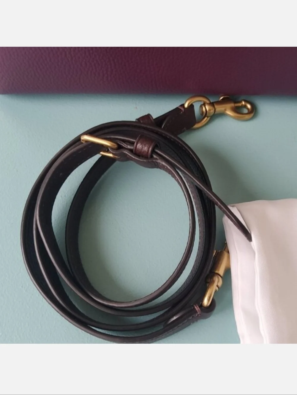 NWOT Coach Willow Tote 24 in Deep Berry with Gold Hardware - Picture 5 of 5